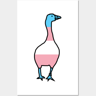 Transgender Pride Flag Goose Posters and Art